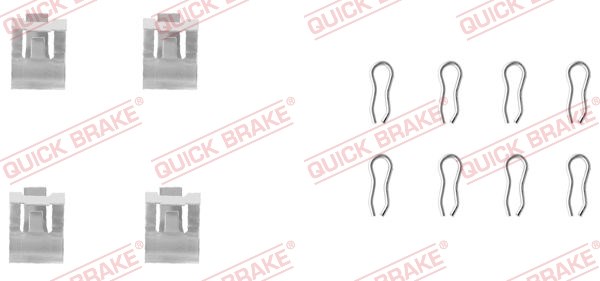 Accessory Kit, disc brake pad QUICK BRAKE 1091055