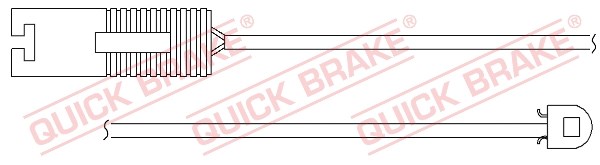 Warning Contact, brake pad wear QUICK BRAKE WS0150A