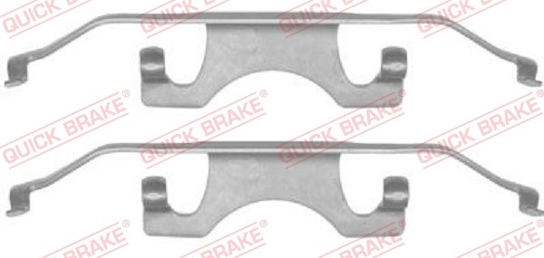 Accessory Kit, disc brake pad QUICK BRAKE 1091241
