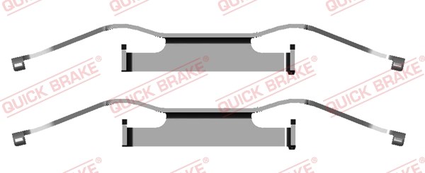 Accessory Kit, disc brake pad QUICK BRAKE 1091680