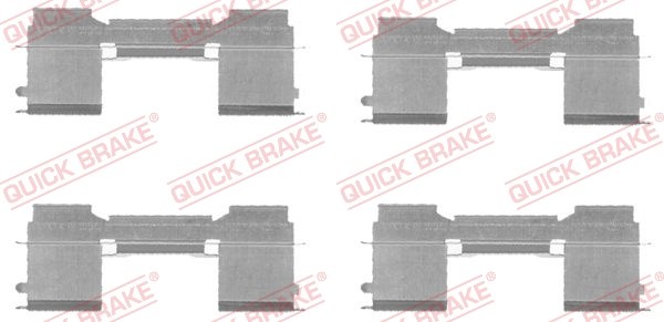 Accessory Kit, disc brake pad QUICK BRAKE 1091729