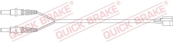 Warning Contact, brake pad wear QUICK BRAKE WS0279A