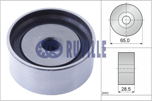 Deflection/Guide Pulley, timing belt RUVILLE 55368
