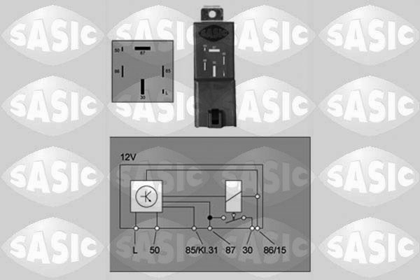 Relay, glow plug system SASIC 9316011