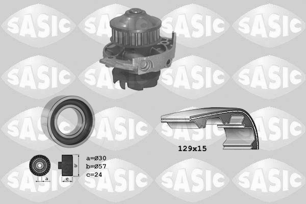 Water Pump & Timing Belt Kit SASIC 3906017