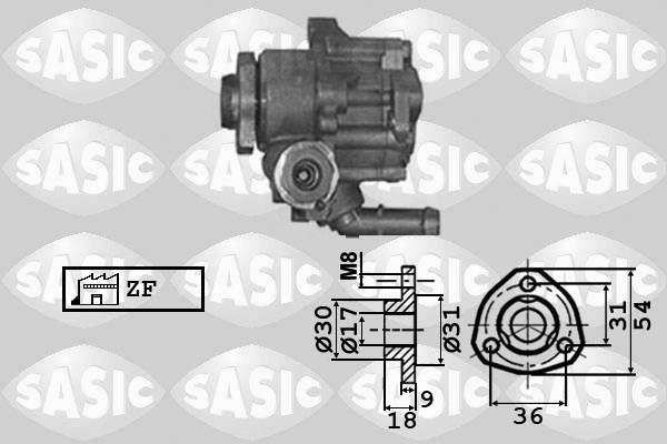Hydraulic Pump, steering system SASIC 7076023