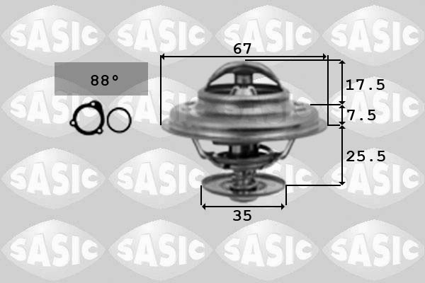 Thermostat, coolant SASIC 9000335