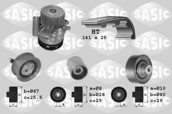 Water Pump & Timing Belt Kit SASIC 3906001