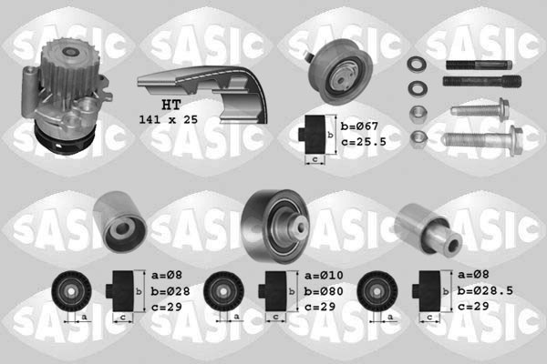Water Pump & Timing Belt Kit SASIC 3906002