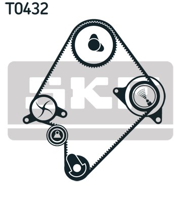Timing Belt Kit skf VKMA94009 2