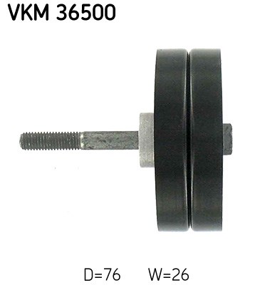 Deflection/Guide Pulley, V-ribbed belt skf VKM36500 3