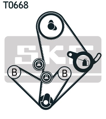 Timing Belt Kit skf VKMA95014 2