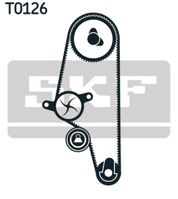 Water Pump & Timing Belt Kit skf VKMC01107 2