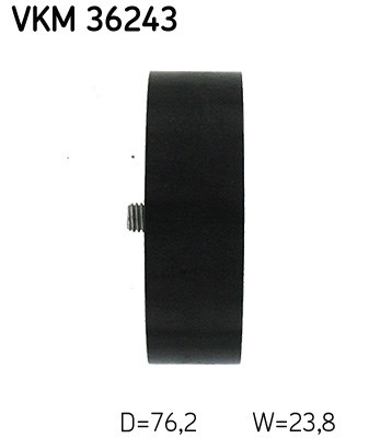 Deflection/Guide Pulley, V-ribbed belt skf VKM36243 3