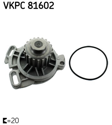Water Pump, engine cooling skf VKPC81602