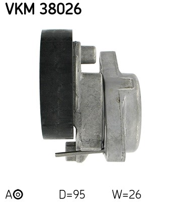 Tensioner Pulley, V-ribbed belt skf VKM38026 2