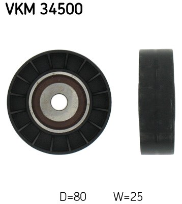 Deflection/Guide Pulley, V-ribbed belt skf VKM34500