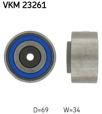 Deflection/Guide Pulley, timing belt skf VKM23261
