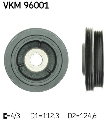 Belt Pulley, crankshaft skf VKM96001