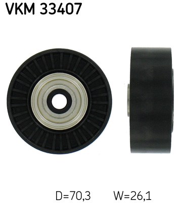 Deflection/Guide Pulley, V-ribbed belt skf VKM33407
