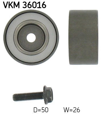 Deflection/Guide Pulley, V-ribbed belt skf VKM36016