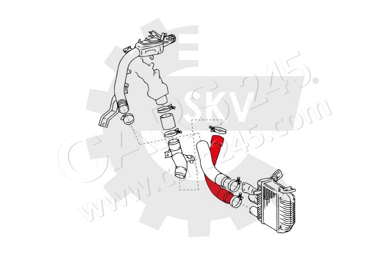 Charge Air Hose SKV Germany 24SKV677 4