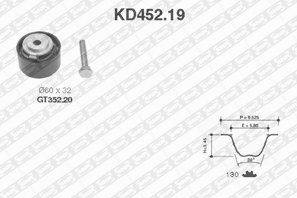 Timing Belt Kit SNR KD45219