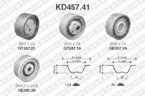 Timing Belt Kit SNR KD45741