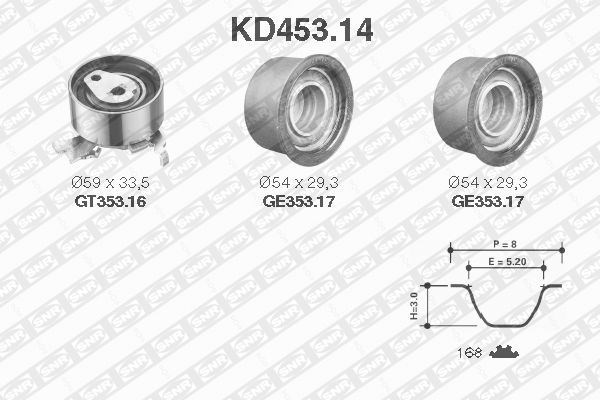 Timing Belt Kit SNR KD45314