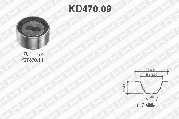Timing Belt Kit SNR KD47009