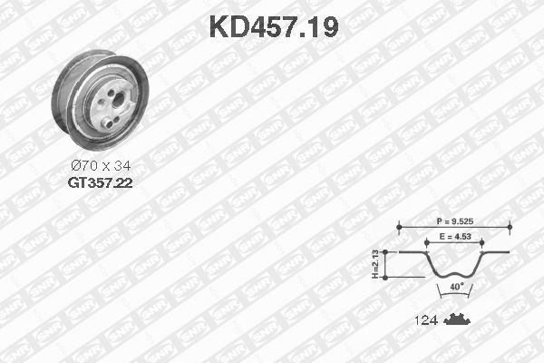 Timing Belt Kit SNR KD45719