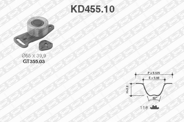Timing Belt Kit SNR KD45510
