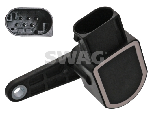 Sensor, Xenon light (headlight range adjustment) SWAG 20100109