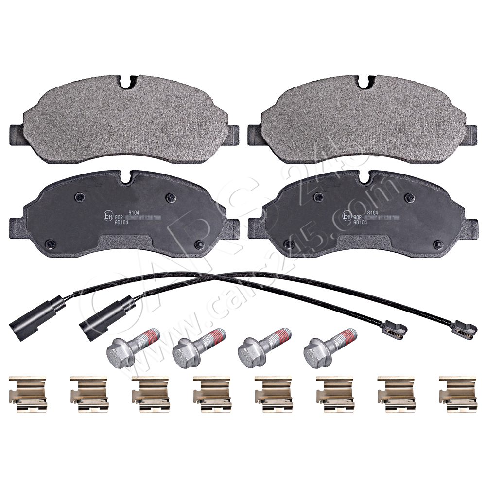 Brake Pad Set, disc brake SWAG 50916955