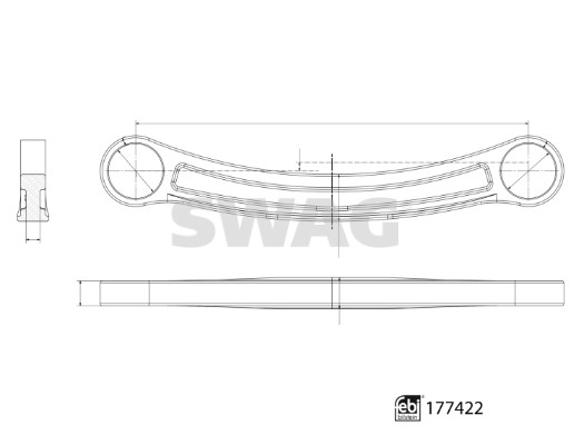Rod/Strut, wheel suspension SWAG 33104105 3