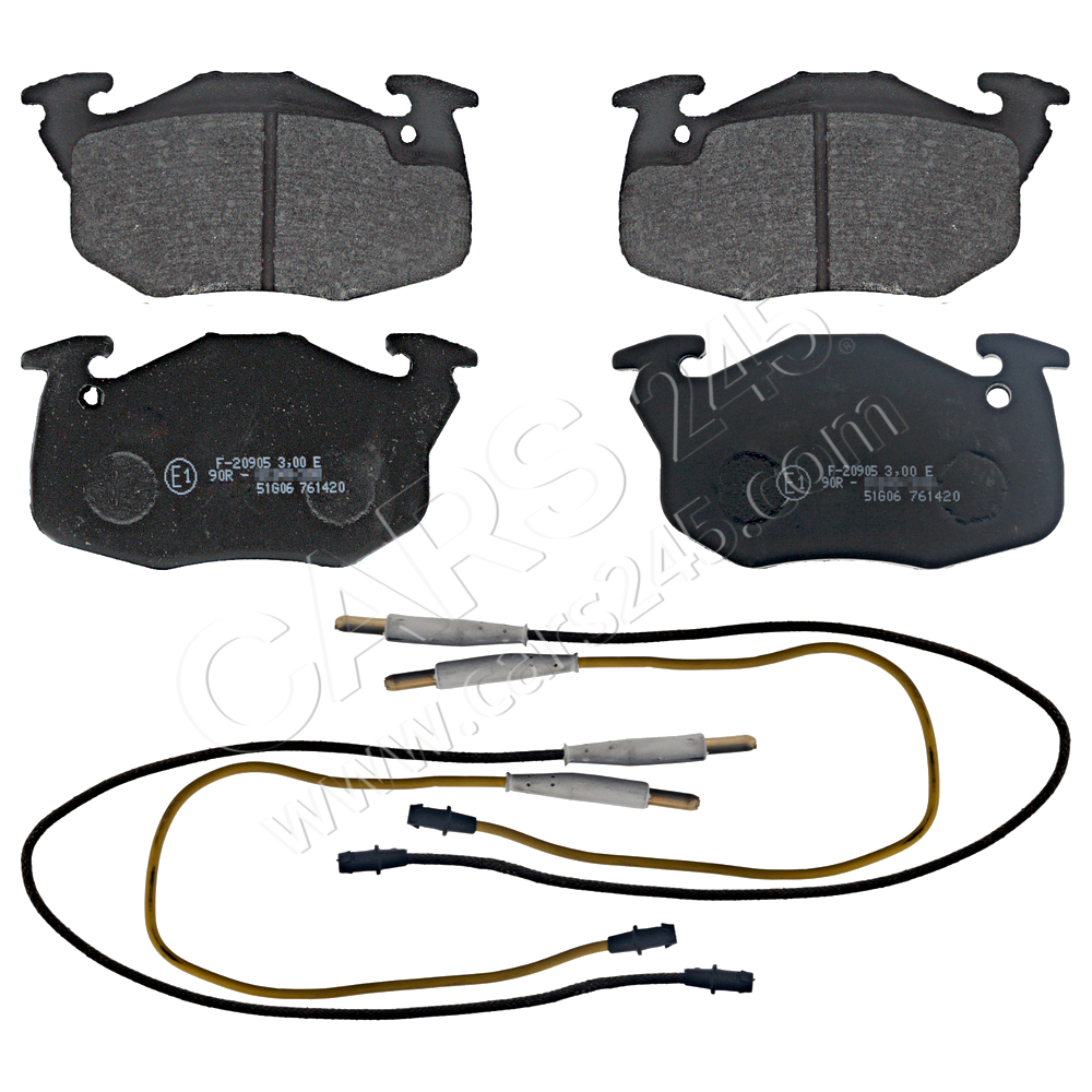 Brake Pad Set, disc brake SWAG 62916291