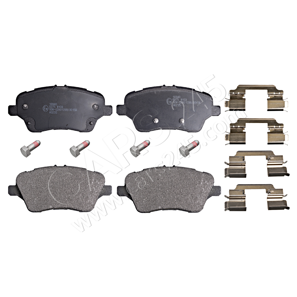 Brake Pad Set, disc brake SWAG 50916940