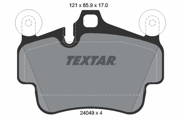 Brake Pad Set, disc brake TEXTAR 2404901