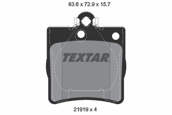 Brake Pad Set, disc brake TEXTAR 2191903