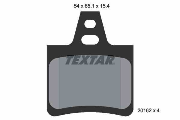 Brake Pad Set, disc brake TEXTAR 2016203