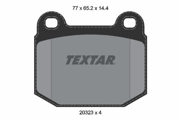 Brake Pad Set, disc brake TEXTAR 2032306