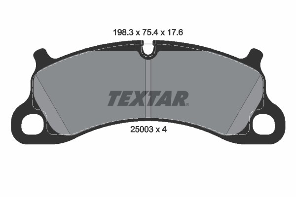 Brake Pad Set, disc brake TEXTAR 2500301