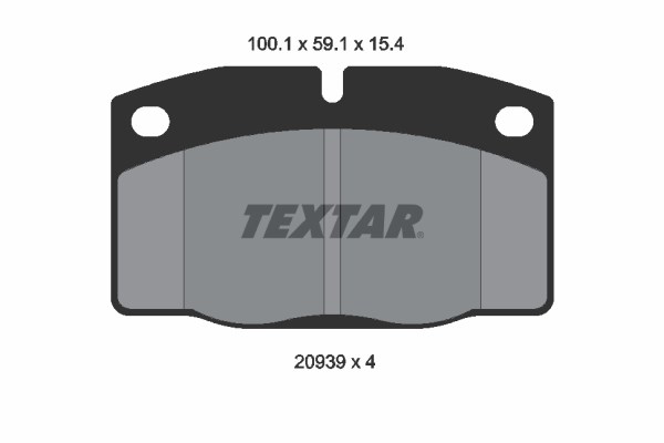 Brake Pad Set, disc brake TEXTAR 2093903