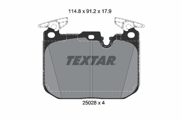 Brake Pad Set, disc brake TEXTAR 2502805