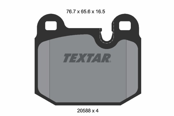 Brake Pad Set, disc brake TEXTAR 2058805