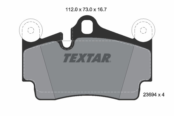 Brake Pad Set, disc brake TEXTAR 2369481