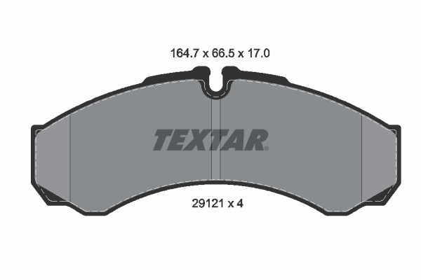 Brake Pad Set, disc brake TEXTAR 2912111 2