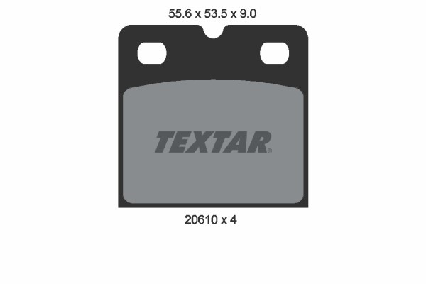 Brake Pad Set, disc parking brake TEXTAR 2061005