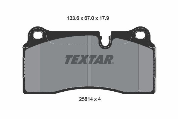 Brake Pad Set, disc brake TEXTAR 2581401