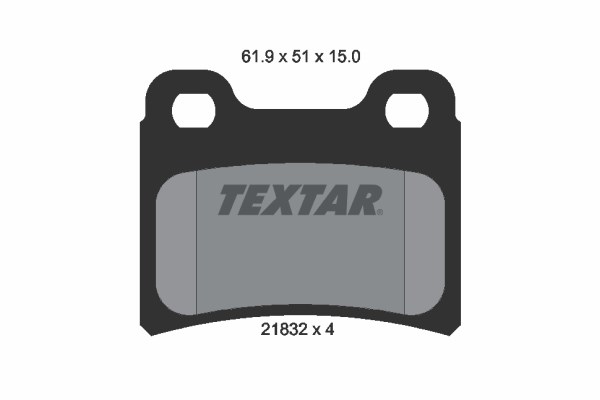 Brake Pad Set, disc brake TEXTAR 2183201